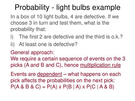 box 1 light bulb probability